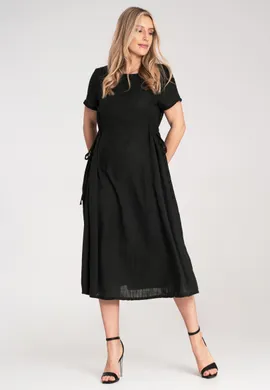 Elegancka sukienka koktajlowa - Sukienka koktajlowa - Czarna sukienka M1184 r. Uniwersalny